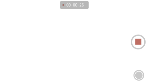 iPhone video shooting screen 1 minute (with alpha) REC OFF after 1 minute