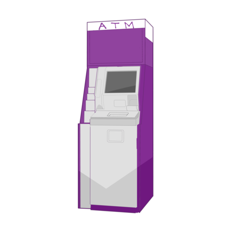 Japanese style ATM Purple Ver