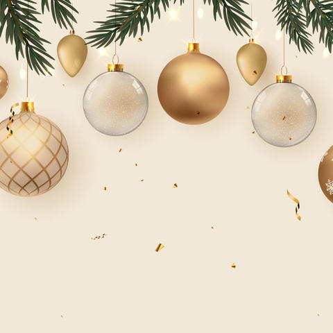 Video Merry Christmas and Happy New Year Greeting Card