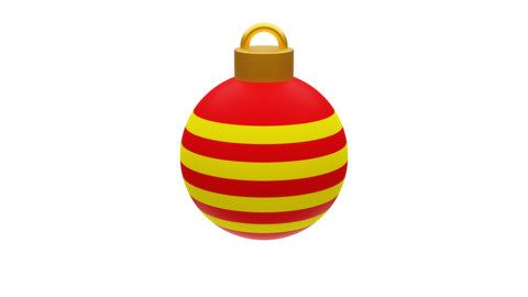 3d Christmas ball