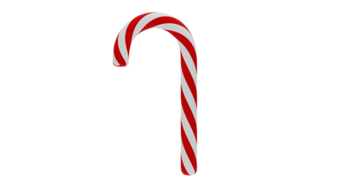 3d Christmas candy stick