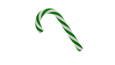3d Christmas candy stick