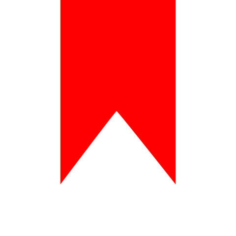 Red one color tag