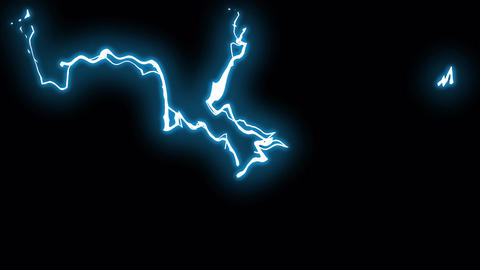 4K.3 in 1 pack. motion animation spectacular thunderstorm energy lighting strikes. cartoon power
