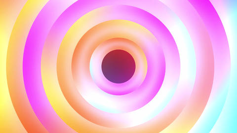 4K.abstract motion animation massive rotate donuts circle