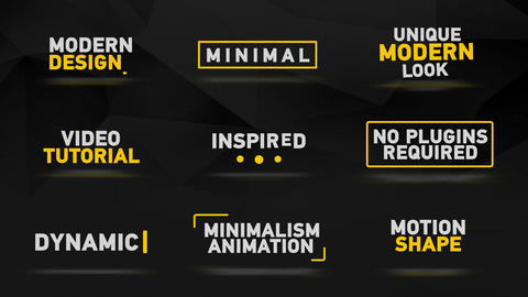Minimal Titles Animations for Premiere Pro Essential Graphics