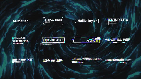 Glitch Modern Titles for Premiere Pro Essential Graphics