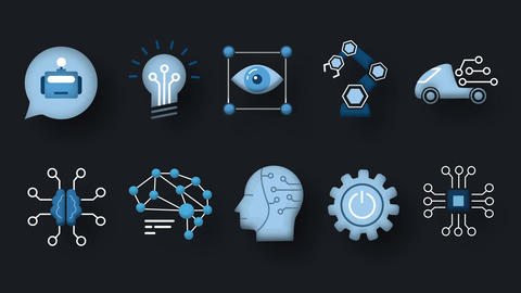 Ai Icons Pack DaVinci Resolve template 23041436 | MotionElements