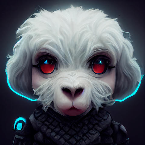 A fictional cyber dog