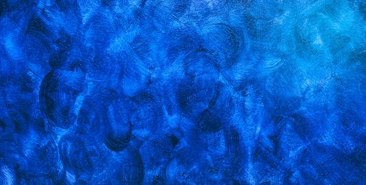 Creative blue background with abstract painting