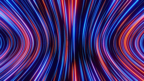 Flowing abstract neon lines. Loop animat 애니메이션 GIF 23151123 ...