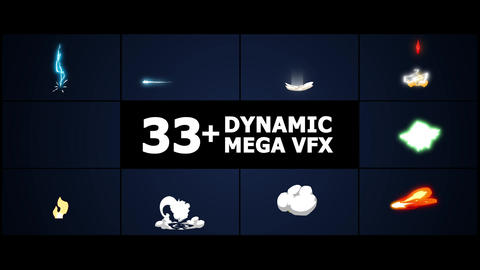 Dynamic Mega VFX Pack After Effectsテンプレート 23209524 | MotionElements