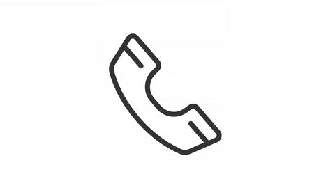Animated handset linear icon