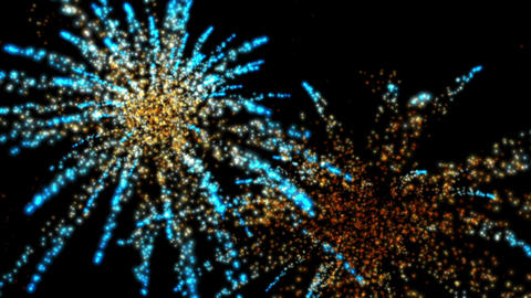 fireworks in the night sky