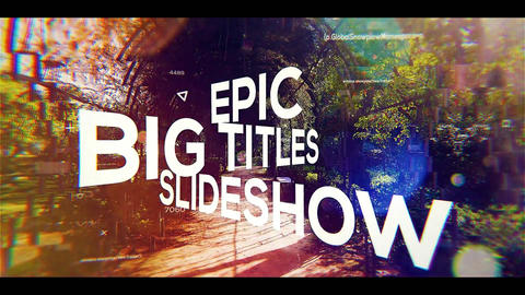 Big Titles Slideshow for Premiere Pro