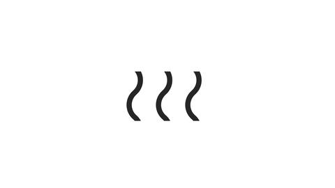 Animated waves linear icon