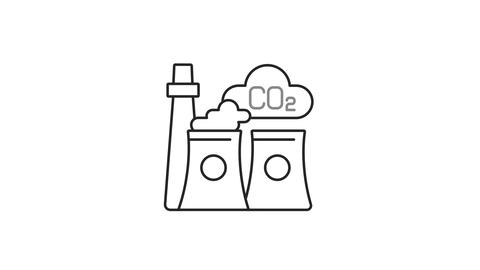 Animated industry linear icon