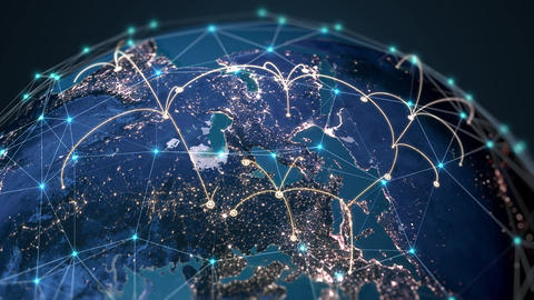 Abstract Tech Earth Globalization . Concept Tra Animated GIF 23754609 ...