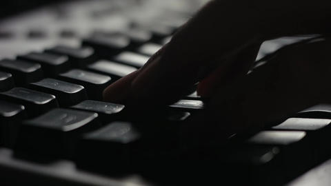 Computer keyboard close-up with fingers 애니메이션 GIF 23905504 | MotionElements