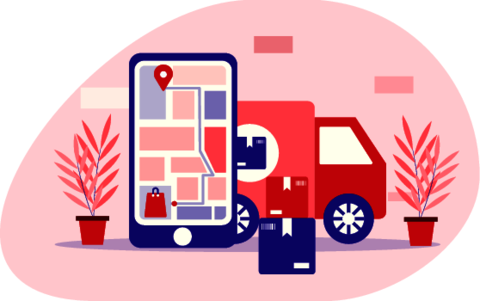Online ordered tracking illustration