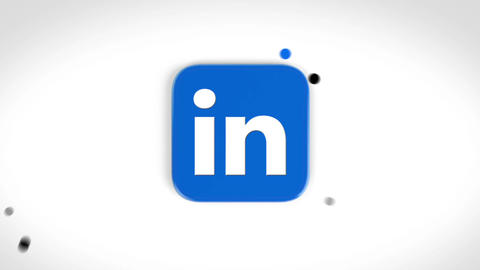 Linkedin 3D Animated Social Media Icons Falling L GIF 動畫 24273045 ...