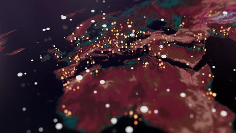 Motion video topographic shining map