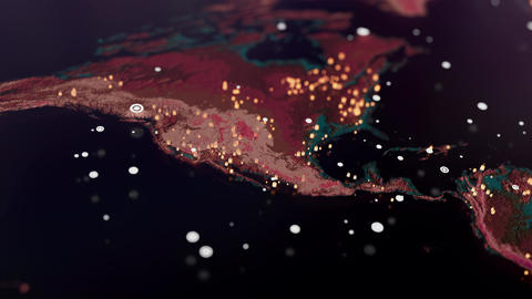Motion video topographic shining map