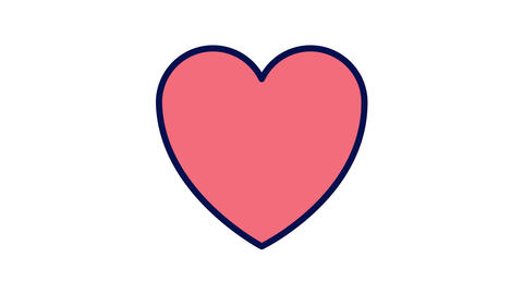 Animated heart color icon