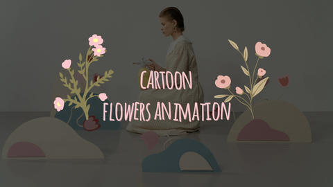 Cartoon Flowers Animations After Effects template 25356936 | MotionElements