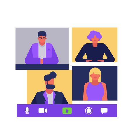 Work meeting video conference