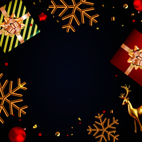 Christmas background on dark colored. Vector Illustration