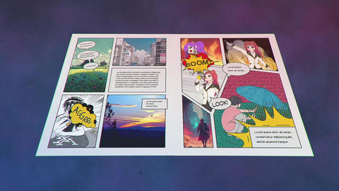 Comics Magazine After Effects template 25850688 | MotionElements