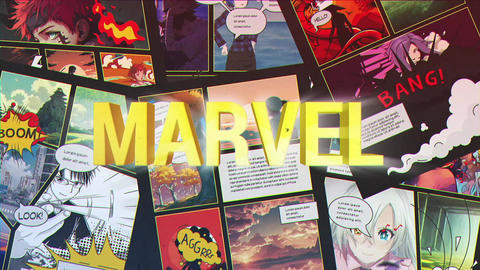 Comic Magazine Intro PP Motion Graphics template 25916763 | MotionElements