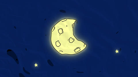 Cartoon Moon Logo Opener
