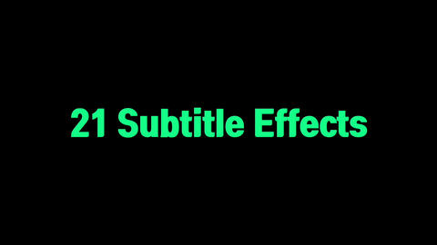 21 Basic Titles for Final Cut Pro X