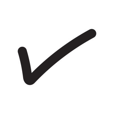 Checkmark Trace Scribble Doodle Hand Drawing Icon