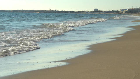 Beautiful scene of coastline with waves in Tunisia, Africa