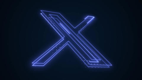 Animated Letter X