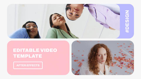 Split Screen Intro / Multiframe Slideshow, After Effects Template