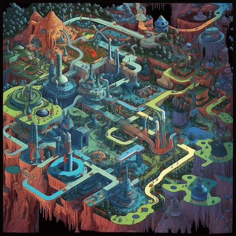 Pixel Art Video Game Maps Image prompt 27182004 | MotionElements