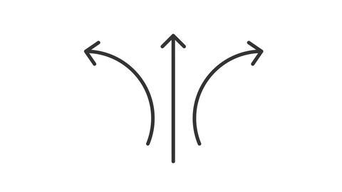 Three arrows animated icon
