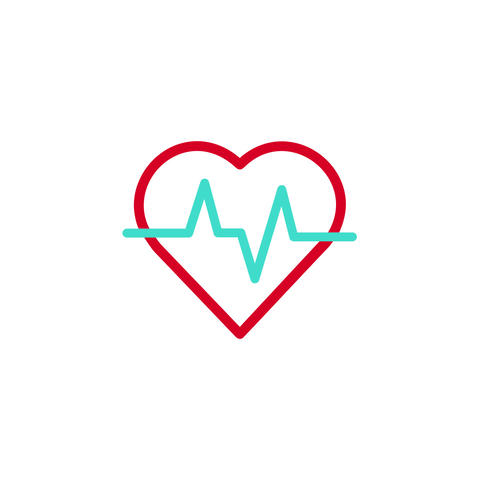 Heartbeat pulse icon ainimation