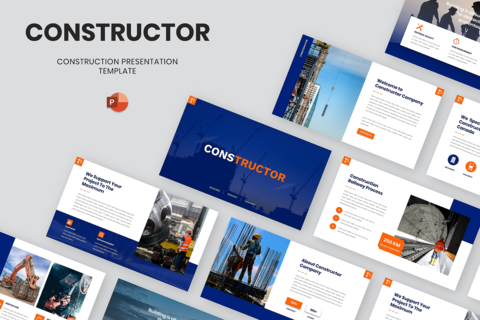 Constructor - Construction PowerPoint Presentation template 27586141 ...