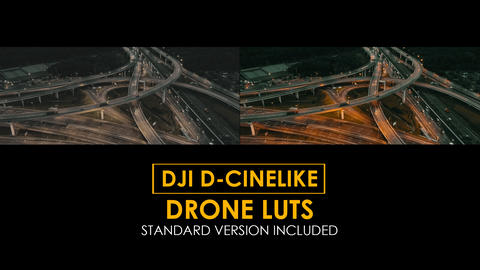 DJI D Cinelike and Standard LUTs