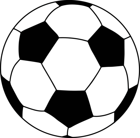 Soccer ball icon. Flat vector illustration on isolated background