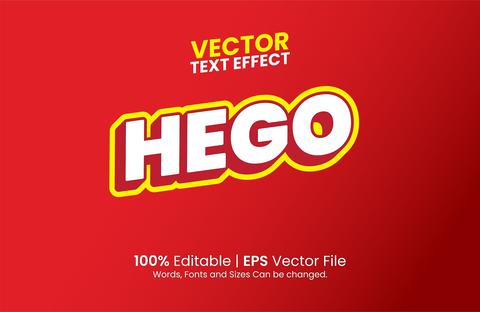 Editable Hego Text Effect Template Graphic template 27951320 ...