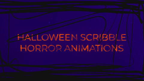 Halloween Scribble Horror Animations