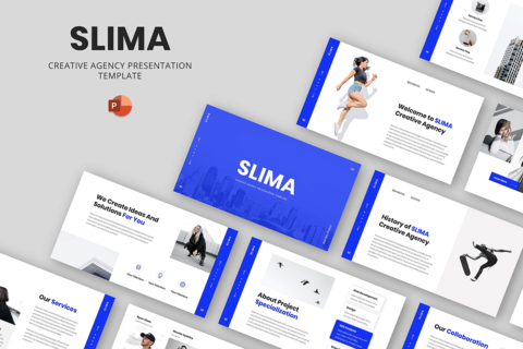 SLIMA - Creative Agency PowerPoint Tem Presentation template 28160811 ...