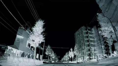 A city flowing at high speed