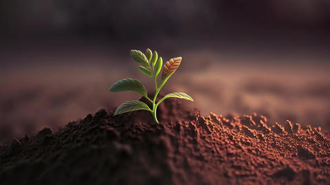 animation - swaying and growth of the
